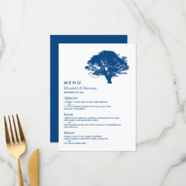 Menu Árvore de Carvalho Azul, Casamento Russo e Minimal