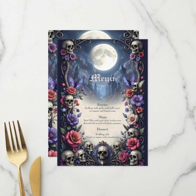 Menu Até que a Morte e o Luar nos Unam.  (Frente/Verso In Situ)