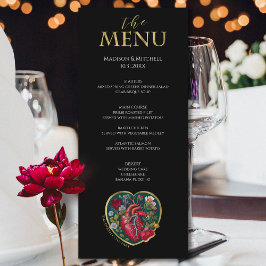 Menu Até que a morte nos faça parte do Gótico do dia da