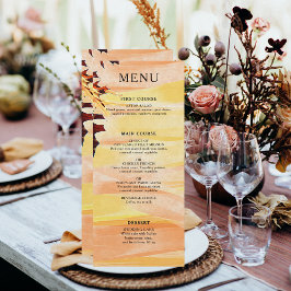 Menu Autumn Deixa O Casamento Amarelo Laranja