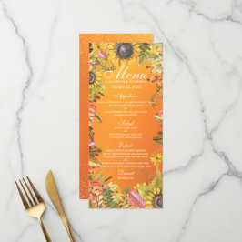 Menu Autumn Maple Deixa Pumpkin Sunflower