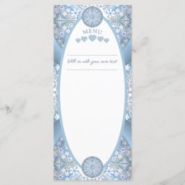 Menu Azul claro-azulado cerâmico