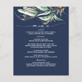 Menu Azul do Marinho da Ramificação Dourada