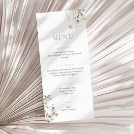 Menu Azul Dusty de Flor Selvagem de Densidade