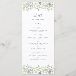 Menu Azul verde-azeitona de Casamento Breakfast, estilo