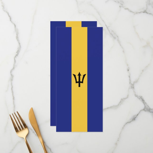 Menu bandeira Barbados (Frente/Verso In Situ)