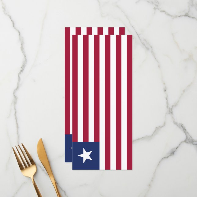 Menu Bandeira da Libéria (Frente/Verso In Situ)