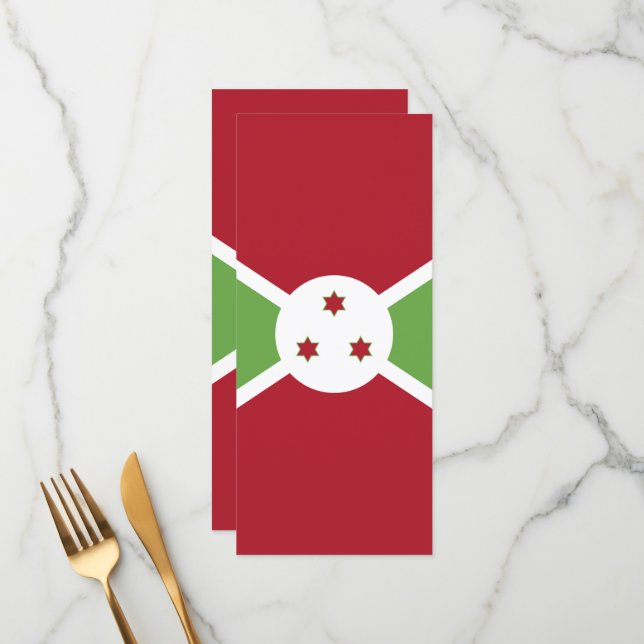Menu Bandeira do Burundi (Frente/Verso In Situ)