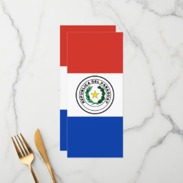 Menu bandeira do Paraguai