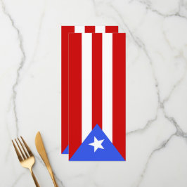 Menu bandeira Porto Rico