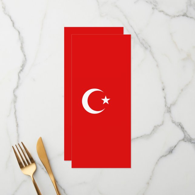 Menu Bandeira turca (Frente/Verso In Situ)