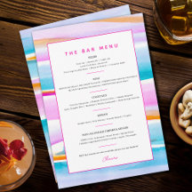 bar personalizado de evento de linhas tropicais ab