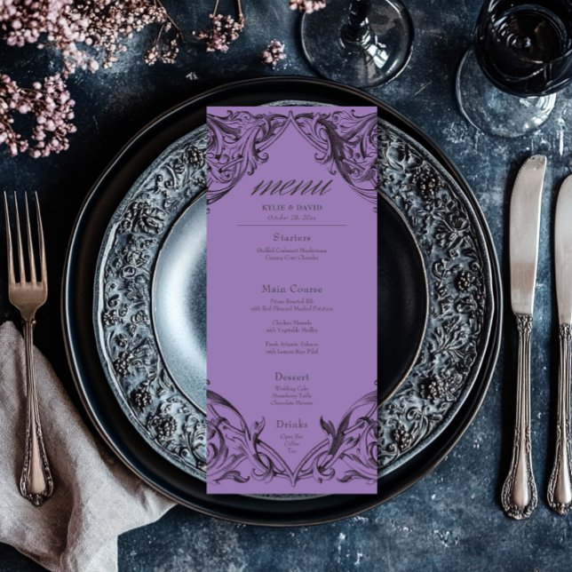 Menu Bat Vitoriano Até Casamento Preto e Roxo da Morte (Criador carregado)