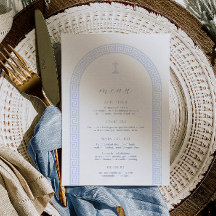 Batismo Azul Branco da Arca-Chave Grega