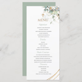 Menu Batismo Eucalyptus Boy do Verde Dourado