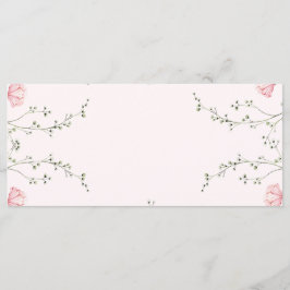 Menu Beautiful Floral