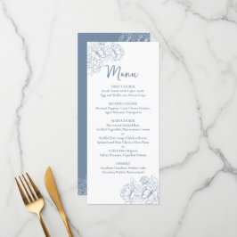 Menu Bebida Floral De Casamento Floral Boho, De Dois La