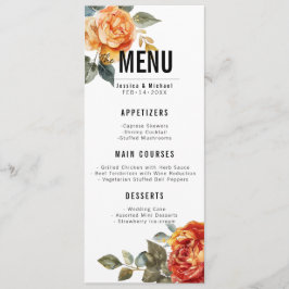 Menu + Bebidas Marble Dreams Orange Rosa