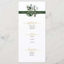 Menu Beleza da Primavera Botânica Casamento Verde