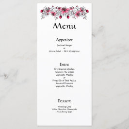 Menu Blossomas de Aquarela Feriados