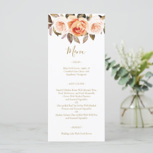 Menu Boho Burnt Orange Casamento outono
