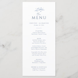 Menu Boho Celestial Wedding