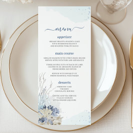 Menu Boho Chic Beach Destino Hampton Wedding