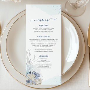 Menu Boho Chic Beach Destino Hampton Wedding