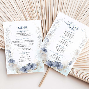 Menu Boho Chic Beach Destino Hampton Wedding