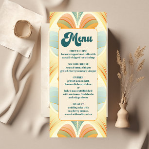 Menu Boho Chic - Casamento Floral Colorido