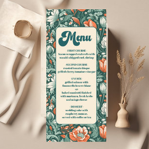 Menu Boho Chic - Casamento Floral Colorido