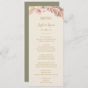 Menu Boho Tropical Botânica Janto Casamento Verde