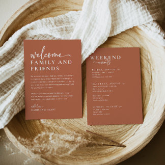 Menu Boho Wedding Bag - Carta Timeline