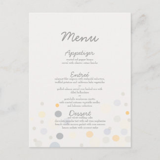 Menu Bolhas de Champanhe Personalizáveis