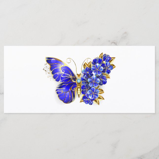 Menu Borboleta Safira Flor (Frente)