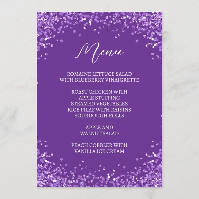 Menu Brilho Curvo Roxo Real (Frente)