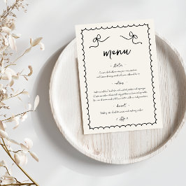 Menu Brincadeira Retrorística Retraiu Casamento Francês