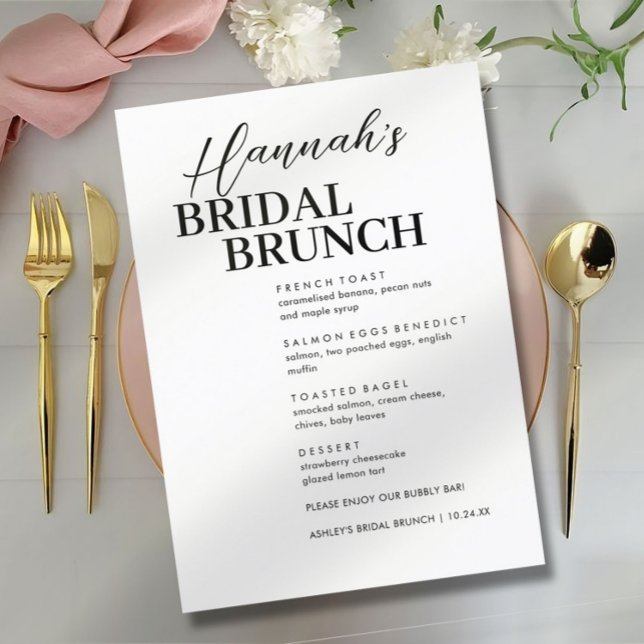 Menu Brunch Personalizado Mínimo (Criador carregado)