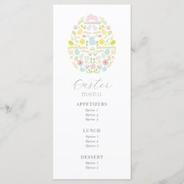 Menu Bunny Floral de Ovos