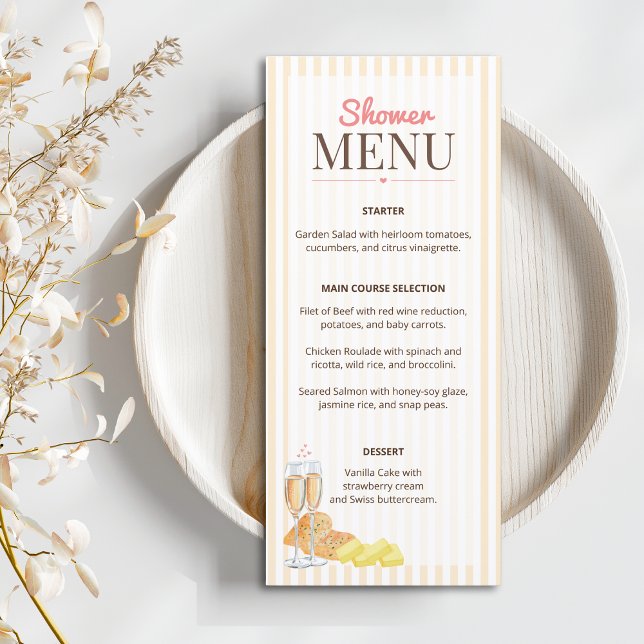 Menu Butter Together Bridal Shower  (Criador carregado)