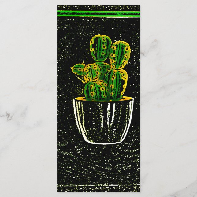 Menu Cacto desenhado (Frente)