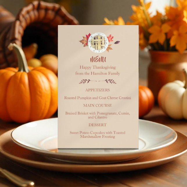 Menu Calorias de Ação de Graças Não Contam (Criador carregado)