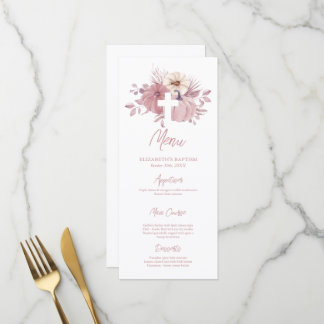 Menu Cardápio Alto Batismo de Menina Outono Abóbora Cru