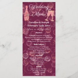 Menu Cardápio Brilho e Estrelas do Champanhe Rosé