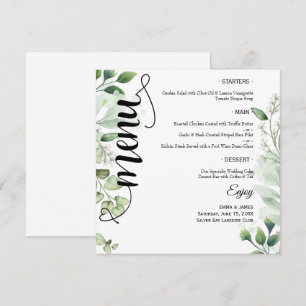 Menu Cardápio de Camão Redondo de Noivado com Rotulo d