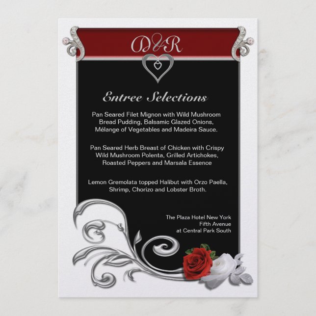 Menu Cardápio de Casamento (Frente)