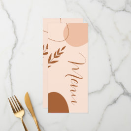Menu Cardápio de Casamento Argila Tan Arquitetura Moder