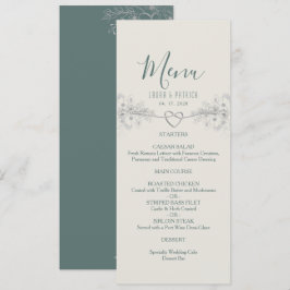 Menu Cardápio de Casamento Boho Flor Silvestre