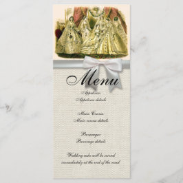 Menu Cardápio de Casamento Bridesmaids Antigos