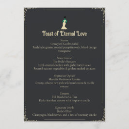 Menu Cardápio de Casamento da Noiva de Frankenstein | G